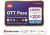 Jio OTT Pass: जियो का धमाका! अब 200 रुपये में 15 OTT, 1000 से ज्यादा टीवी चैनल और 30GB डेटा