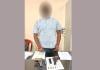 हथियारों के साथ शातिर अपराधी गिरफ्तार, 2 पिस्टल और कारतूस बरामद