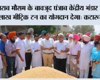 खाद्य एवं नागरिक आपूर्ति मंत्री लाल चंद कटारूचक्क ने भगतांवाला अनाज मंडी में चल रही गेहूं खरीद का लिया जायजा