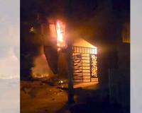 शॉर्ट सर्किट से लगी आग ने मचाई तबाही, PG की महिलाओं ने कूदकर बचाई जान