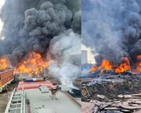 गुरुग्राम के बजघेड़ा में प्लास्टिक फैक्ट्री में लगी भीषण आग, चार घंटे की कड़ी मशक्कत के बाद पाया आग पर काबू