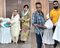 नेत्रदानी खिल्लू राम इन्सां को जरूरतमंद 5 परिवारों को राशन वितरित कर अर्पित की श्रद्धांजलि