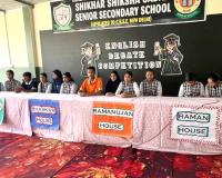 शिखर शिक्षा सदन सीनियर सेकेंडरी स्कूल, मीरापुर में इंटर हाउस अंग्रेज़ी वाद-विवाद प्रतियोगिता का सफल आयोजन
