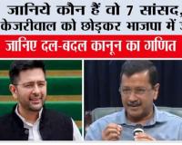 Raghav Chadha News: जानिये कौन हैं वो 7 सांसद, जो केजरीवाल को छोड़कर भाजपा में जाएंगे, जानिए दल-बदल कानून का गणित