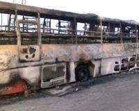 प्रकाशम में चलती बस बनी आग का गोला, ड्राइवर की सूझबूझ से 36 यात्रियों की बची जान
