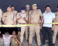 भतीजे की हत्या करने वाले रिश्ते के चाचा को पुलिस मुठभेड में किया गिरफ्तार