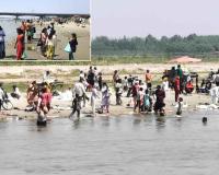 बुद्ध पूर्णिमा पर यमुना नदी पर स्नान को पहुंचे श्रद्धालु, लगाई आस्था की डुबकी