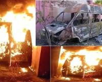 Ambulance: सीएचसी में खड़ी एंबुलेंस में संदिग्ध परिस्थितियों में लगी आग, हड़कंप