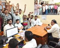 होमगार्ड पर नपा ड्राइवर के साथ मारपीट का आरोप, सफाईकर्मियों का हंगामा