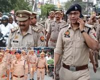 एएसपी ने कैराना में पैदल गश्त कर सुरक्षा-व्यवस्था का लिया गया जायजा