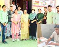 स्वास्थ्य संविदाकर्मियों को दो माह से नहीं मिला वेतन, काली पट्टी बांधकर जताया विरोध