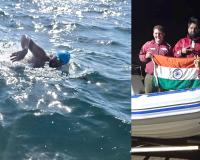 मुकुल दहिया ने 12 घंटे 35 मिनट में 33 किलोमीटर समुद्र को पार कर रचा इतिहास पार