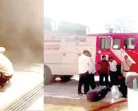 ज्योतिसर स्थित महाभारत अनुभव केंद्र में लगी आग, 200 बैटरियां व एसी खाक