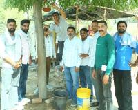 भीषण गर्मी में पक्षियों के लिए बांधे परिंडे, डीटीओ परिसर में चला सफाई अभियान