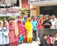 राठीखेड़ा में आग का तांडव, दो ढाणियां जलकर राख; तीन महिलाएं और सात मवेशी झुलसे
