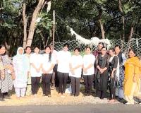 बेजुबान पशु-पक्षियों को उपलब्ध करवाया दाना-पानी व हरा चारा 
