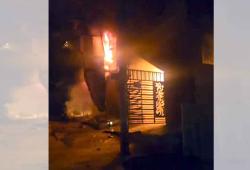 शॉर्ट सर्किट से लगी आग ने मचाई तबाही, PG की महिलाओं ने कूदकर बचाई जान