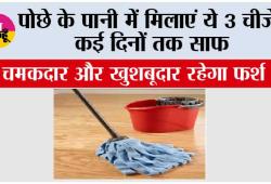 Home Cleaning Hacks: पोछे के पानी में मिलाएं ये 3 चीजें, कई दिनों तक साफ, चमकदार और खुशबूदार रहेगा फर्श