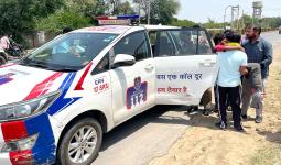 Road Accident News: मिनी बाईपास पर ट्रक की चपेट में आने से बाइक सवार दो युवक घायल