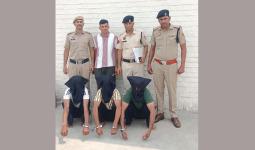 मोटरसाइकिल चोरी मामले में तीन आरोपी गिरफ्तार