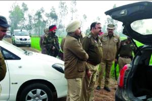 सर्च आॅप्रेशन: संदिग्ध गाड़ी जम्मू कश्मीर की