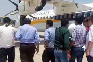उड़ान भरते ही इंजन में आई खराबी