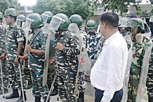 इनैलो प्रदर्शन को लेकर चप्पे-चप्पे पर जवान तैनात