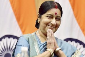 किसी भी देश की बेटियों, बहुओं का भारत में हमेशा स्वागत: सुषमा