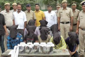 दिल्ली-हरियाणा में था आतंक, 8 लुटेरे गिरफ्तार
