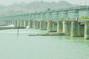 भारी बरसात से उफान पर सतलुज व स्वां नदी