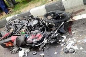 कार-मोटरसाइकिल भिड़ंत में दो की मौत