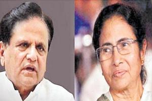 ममता बनर्जी से मिले कांग्रेस नेता अहमद पटेल