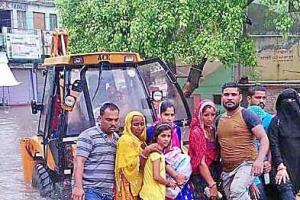 प्रदेश में मूसलाधार बारिश, फतेहपुर में जलभराव