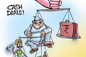 नोटों से वोट, आज के जमाने में बस पैसा ही खुदा है