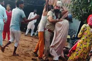 विवाद: हरियाणा के गांव में रेड करने पहुंची बठिंडा पुलिस पर हमला