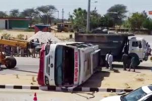 सीकर में फिर लोक परिवहन बनी मौत परिवहन