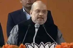 कांग्रेस, आप ने राजनीतिक लाभ के लिए कराए दंगे : अमित शाह