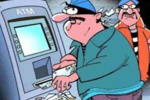 चोरों की एटीएम तोड़ने की नाकाम कोशिश