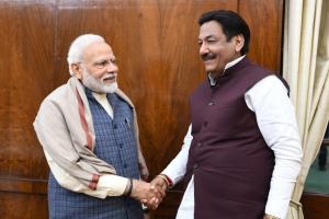 बिजली एवं जेल मंत्री चौधरी रणजीत सिंह ने प्रधानमंत्री नरेंद्र मोदी से की मुलाकात