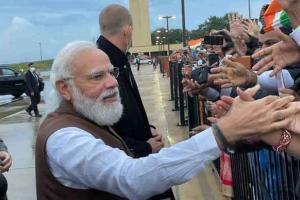 अमेरिकी में पीएम मोदी का शानदार स्वागत
