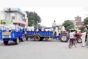 धान खरीद में अव्यवस्था पर फूटा किसानों का गुस्सा, लगाया जाम