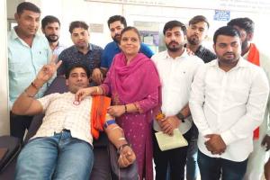 सराहनीय। 1050 युवाओं ने रक्तदान को लेकर करवाया था पंजीकरण