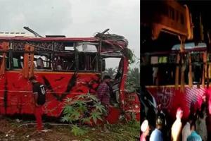 केरल में दो बसों की टक्कर में नौ लोगों की मौत, 40 घायल
