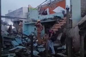 घर में पटाखा विस्फोट होने में चार लोगों की मौत, चार झुलसे