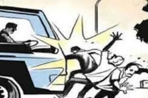 तेज रफ्तार वाहन ने तीन लोगों को कुचला, दो की मौत एक घायल