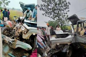 Punjab: फिरोजपुर में भीषण सड़क हादसा, 4 की मौत