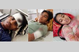 आपसी झगड़े में युवती सहित तीन लोग घायल
