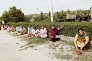 पक्षी उद्धार मुहिम: डबवाली नामचर्चा घर व आस-पास सेवादार बहनों ने रखे मिट्टी के सकोरे