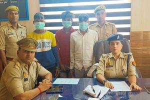 जहांगीराबाद पुलिस ने वांछित 3 शातिर बदमाशों को किया गिरफ्तार