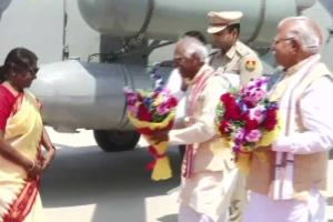 हिसार पहुंची महामहिम राष्ट्रपति द्रौपदी मुर्मू